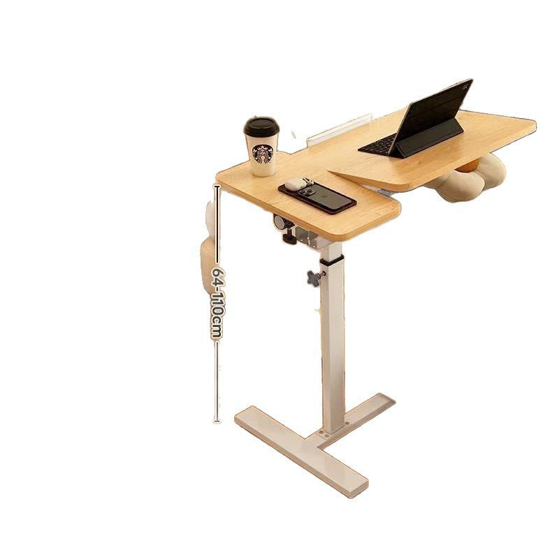 Foldable & mobile adjustable height desk - home study table, bedroom bedside table, portable office desk