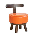 Backrest entry shoe changing stool living room low stool for home shoe changing stool can be rotated durable new chinoiserie solid wood shoe changing stool
