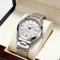2026 new men's business waterproof watch, stainless steel band, quartz casual watch - cross-border exclusive, ready to ship