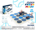 diy track car maze challenge game - children's thinking training track building sound & light electric vehicle toy