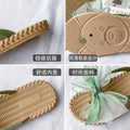 Women's slippers - 2024 summer new arrival: trendy bowknot flat sandals, versatile outdoor wear, waterproof soft sole, women's thong sandals