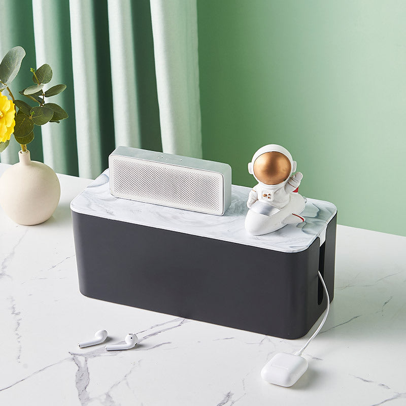 Wire storage box Power plug-in board Wire box Hub box Router finishing box Power socket storage box