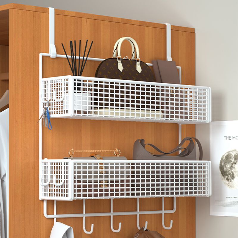 Over-the-door hook: your ultimate entryway organizer! wall-mounted, no-drill storage rack for bedroom closet, side-mounted clothes hanger