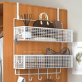Over-the-door hook: your ultimate entryway organizer! wall-mounted, no-drill storage rack for bedroom closet, side-mounted clothes hanger