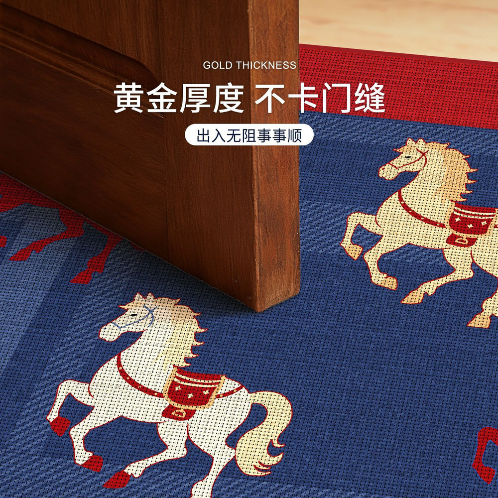 Classy entrance door floor mat entrance non-slip mat 2026 new arrival year of the horse foot mat entrance thickened entrance carpet