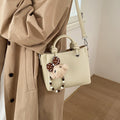 Premium lychee grain bucket bag - 2026 spring new arrival - tote, basket, large capacity shoulder & crossbody bag
