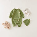 Baby knitting onesie fall and winternewborn baby boy sweatercuteheattech crawling suit 017