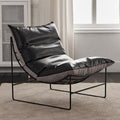 Factory direct living room iron sofa chair bedroom fabric lazy sofa balcony single casual chair popular lounge chair