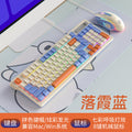Silver sculpt km800 custom gaming keyboard and mouse combo - colorful wired illuminated desktop pc accessories - 98 keys