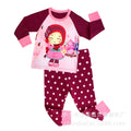 e-commerce children's pajama set, pure cotton girls' thermal underwear, casual cartoon girls' loungewear, children's clothing