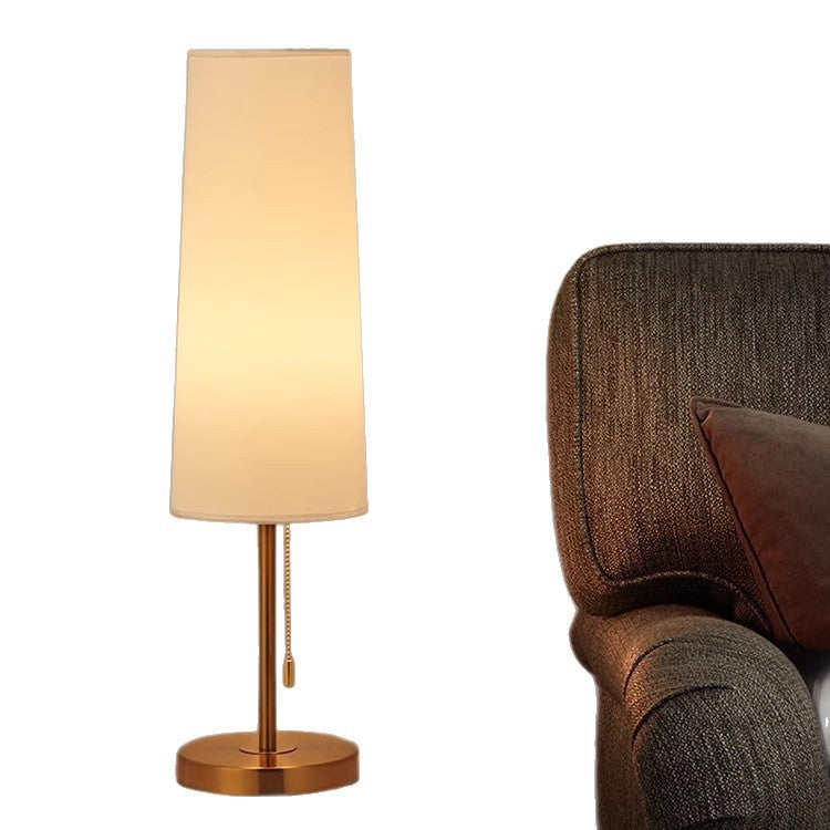 Table lamp, bedroom bedside lamp, ambient lamp, simple modern light luxury, high-end bedside table, retro American lamps E