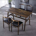Economical dining table, restaurant stool, hot pot restaurant back chair, fast food table, chair, table and chair suit combination horn chair