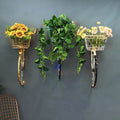 Retro iron art pastoral creative bicycle living room single living room wall hanging restaurant bar wall wall decoration
