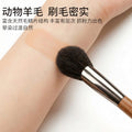 Rosewood animal hair makeup brush classy solid wood handle single wool peach heart blush brush beauty tool makeup brush