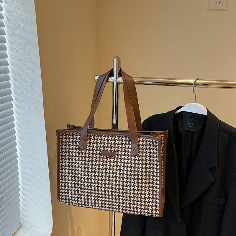 Canvas bag women's large capacity 2025 new autumn versatile shoulder bag cloth bag leisure class commuter tote bag