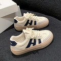 Niche style original design thick solewhite shoes women's 2025spring & fallnew arrival german training shoes retro sneakers sports casual shoes