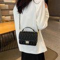 Fashion bag for women 2025new arrivalfashioncasual style small square bag western style embroidered rhombus chain shoulder crossbody bag
