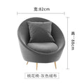 Minimalist modern three-seater moon sofa office set - business reception creative sofa and coffee table combination
