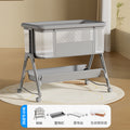 Upgraded latex coconut coir mattress [winter snow grey care edition] - bare bed + potty training pad + storage basket