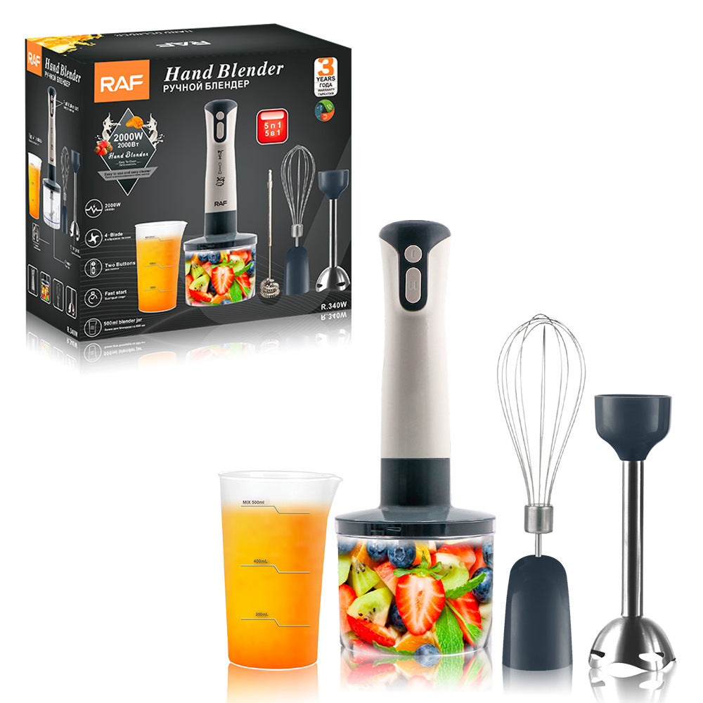 5-in-1 multifunctional kitchen gadget set: handheld electric mixer & food processor