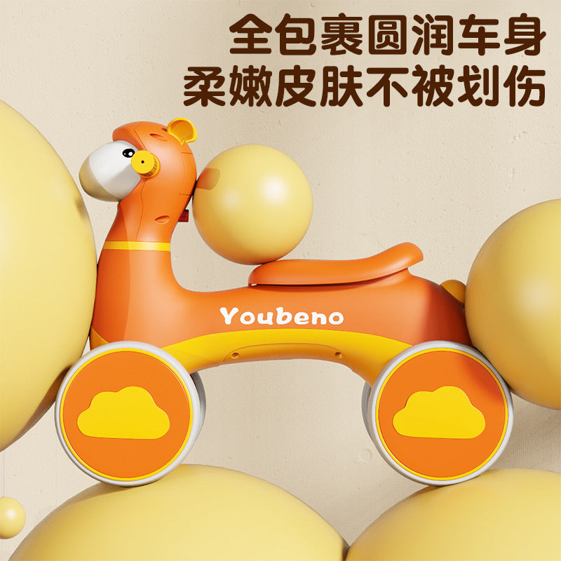 New product children's baby scooter balance car music light children's scooter four-wheel balance car manufacturer
