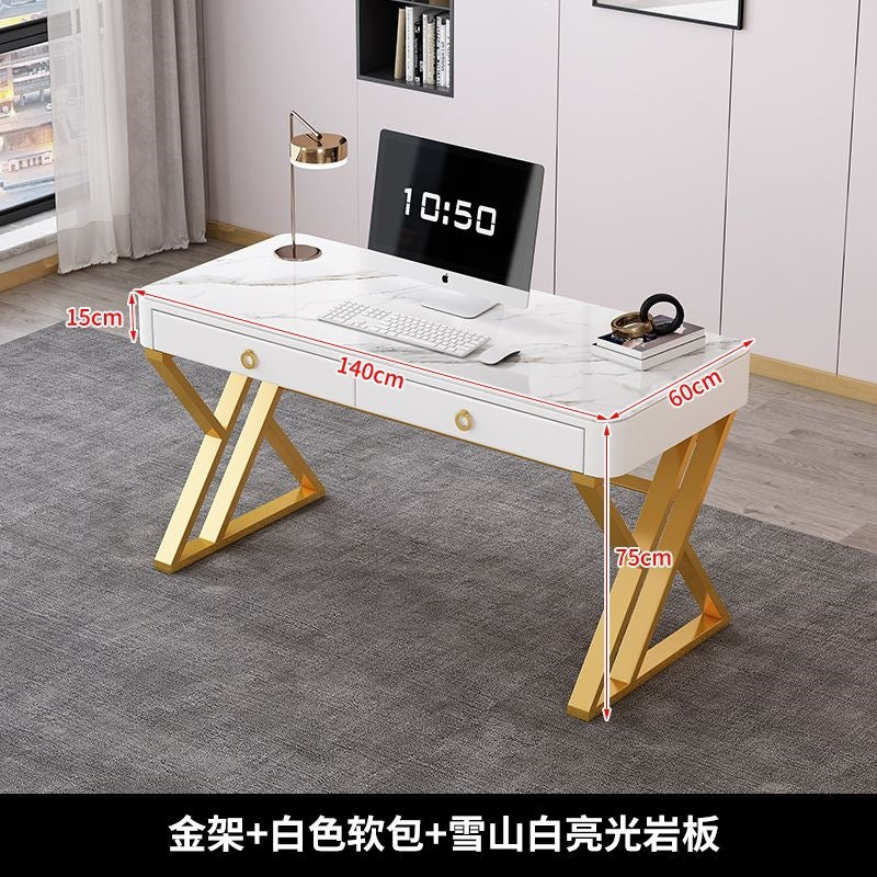 Slate desk accessible luxury modern italian computer desktop table for home simple office desk bedroom workbench study table
