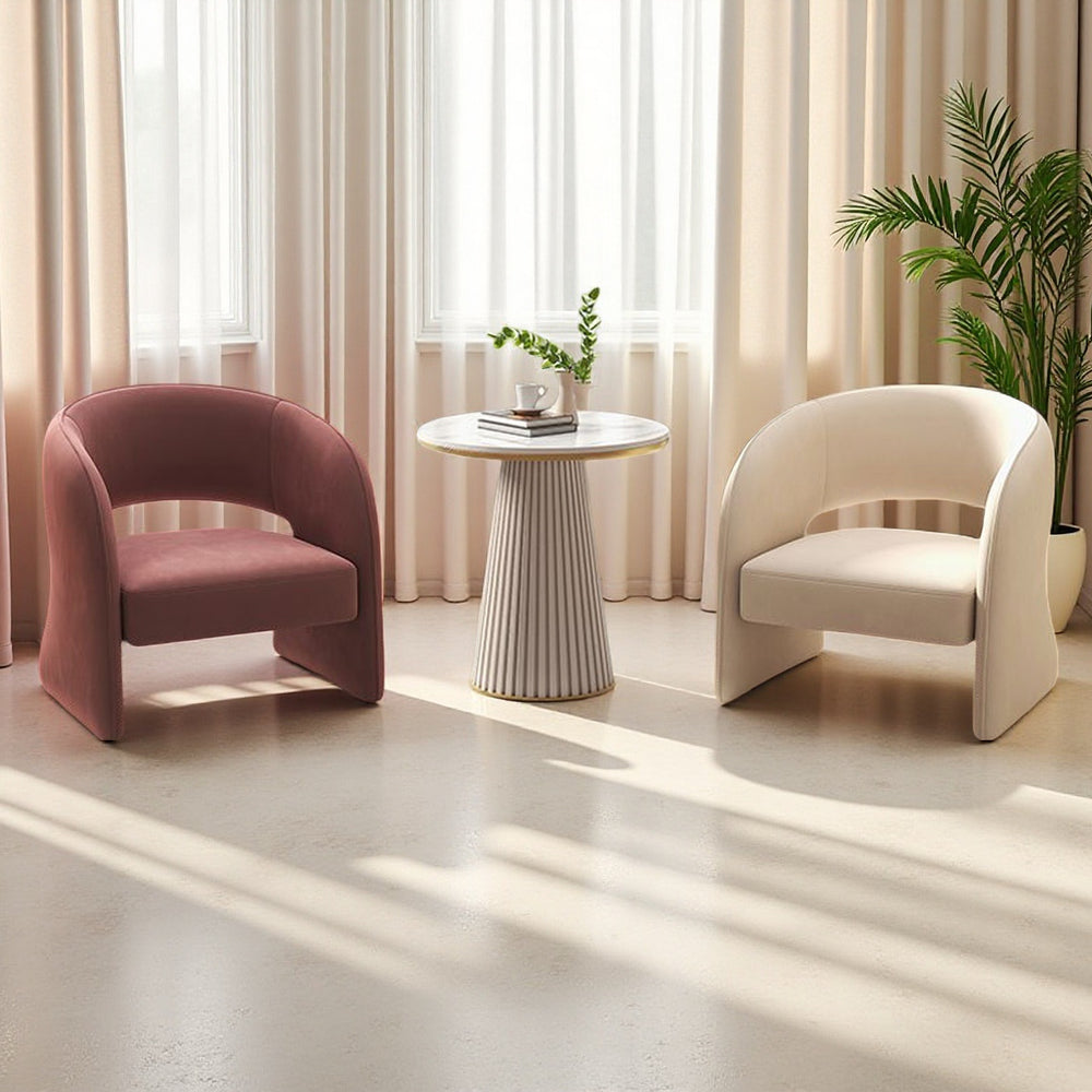 Hotel restaurant living room reception negotiation table and chair set - creative modern minimalist designer casual single sofa chair