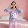 Pajamaslong sleevespantssuit cross-border hot-selling 67 elements wholesale girl spring autum home clothes outweargirl