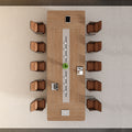 Saint li office conference table - long table, light luxury, high-end, large size, thickened conference table and chair set for meeting reception and business negotiations