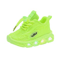 Autumn children's light-up shoes: boys' and girls' glowing sneakers, kids' mesh shoes, non-slip soft sole flashing athletic casual shoes
