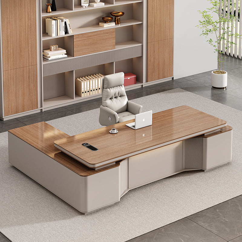 Saint li accessible luxury boss table office desk casual chairman president table executive table manager office table and chair combination