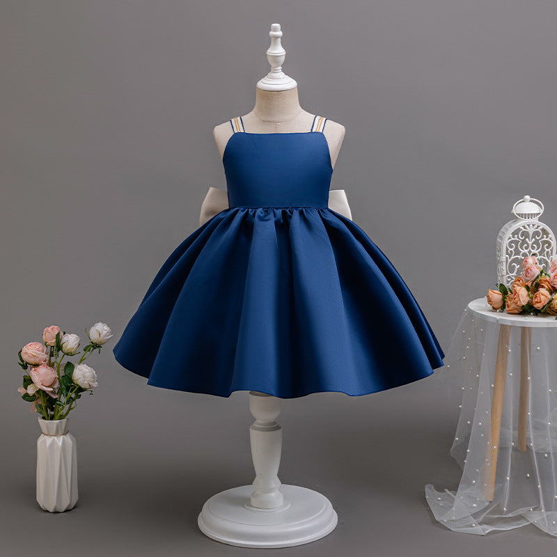 girl dress new arrival baby baby dress bowsexport shoulder strap vest skirt