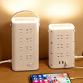 Vertical socket panel multi-hole office power strip for home tower type with night light multi-function power strip with usb multi-purpose
