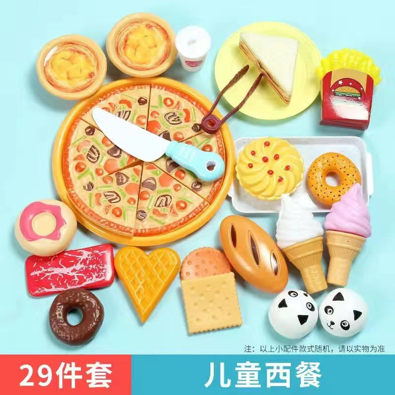 Kids pretend play bbq skewer kitchen toy set - breakfast food playset for girls, cooking & bbq for boys & girls, wholesale
