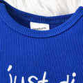 Baby boy letter print romper hat and glove set
