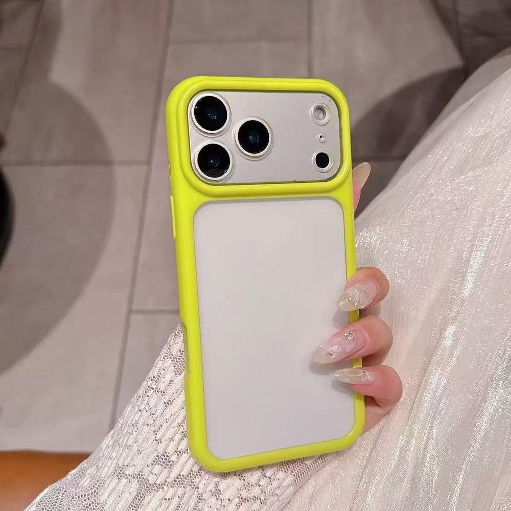 Suitable for apple 17pro mobile phone case macaron diy card photo frame case multi-color glossy iphone18 starry sky case