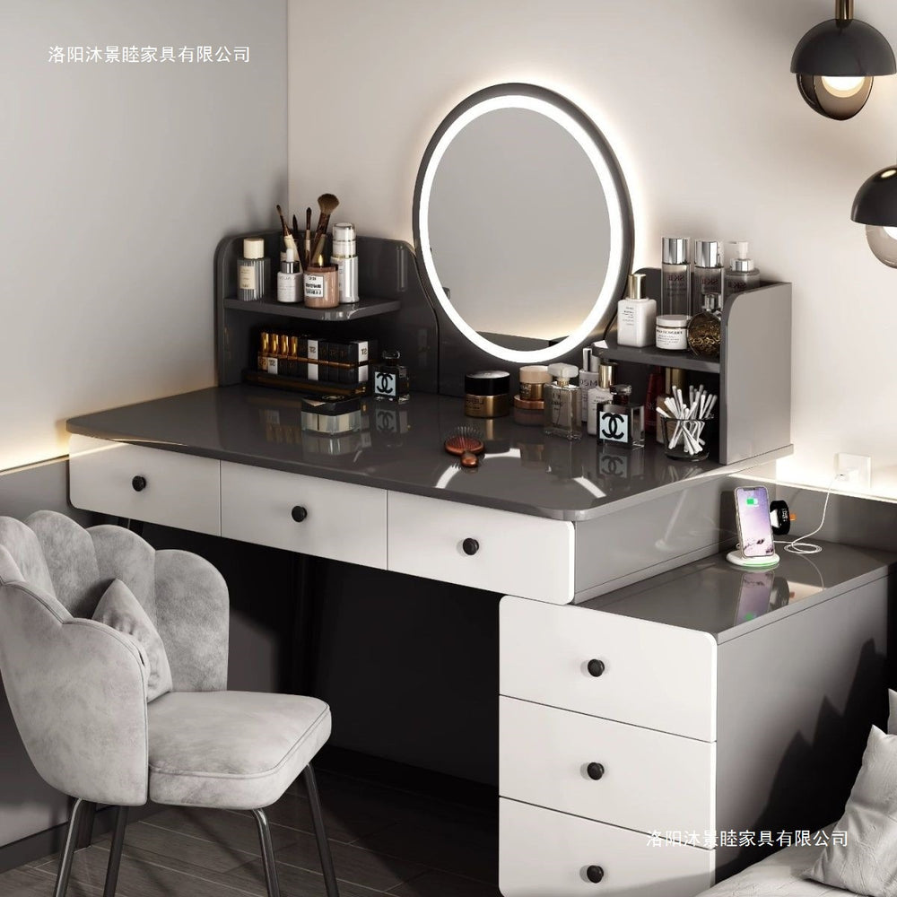 Bedroom dressing table for home chest of drawers all-in-one makeup table small apartment room multifunctional storage retractable dressing table