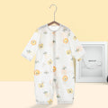 Newborn long-sleeve romper, baby pure cotton pajamas, air conditioning suit, infant lightweight breathable onesie, crawling suit, summer outfit