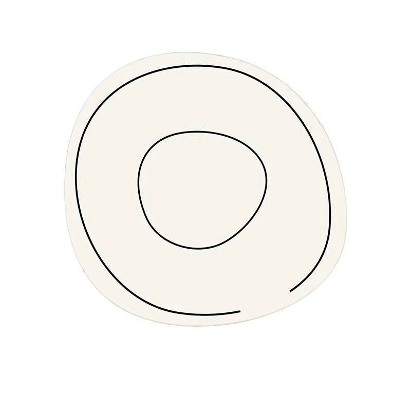 Round carpet living room  new bedroom bedside special shape oval cat scratching light luxury french ins style