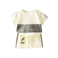 new kids' short-sleeve striped t-shirt set - summer baby & toddler clothing, korean style