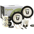 Panda dinnerware set - cute ceramic gift box for weddings, girls' birthdays, housewarmings, and favors