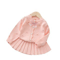Girls' cardigan set - new autumn  collection: adorable girls' sweater and skirt set