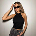 cross-border european and american fashion: trendy camisole tank top - spring/summer minimalist, versatile, slim-fit base layer top