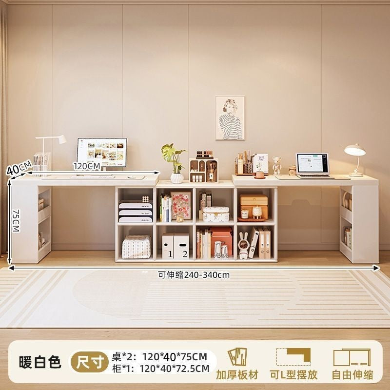 Corner desk home study table bedroom girls dressing table bookcase all-in-one free combination corner computer desk