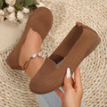 plus sizeflatsautumnew arrival flying mesh shallow mouth slip-on lazy flatscasual women's shoes trendy