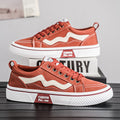 Men's canvas shoes 2025 new winter anti-slip athletic sneakers summer breathable red versatile casual men's shoes