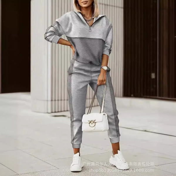 European and American new women's clothing printing casual set 2-piece ODF1078 series