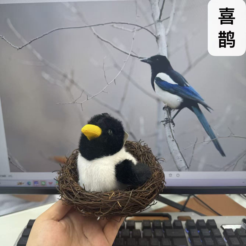 Cat toy amazon cross-border electric simulation bird rechargeable cat self-healing sound shake bird stuffed toy