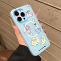 Suitable for iphone17ins mobile phone case light blue cartoon puppy star umbrella apple 16/14 cute protective cover