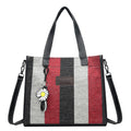 2024 new women's fashion shoulder bag crossbody bag canvas bag color block handbag minimalist versatile tote bag